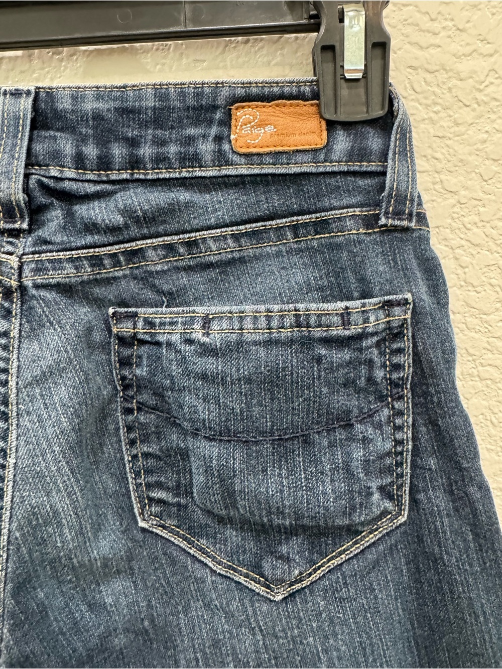 PAIGE Skyline Skinny Jeans Women’s Size 24 Medium Wash Stretch Denim Mid Rise - Picture 10 of 12